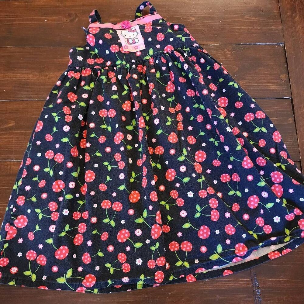 Donnie Ann Creations Girls Hello Kitty Sundress Size 5 100%Cotton